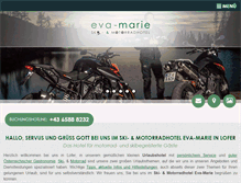 Tablet Screenshot of eva-marie.at
